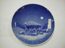Christmas plate, 1962, Winter Night