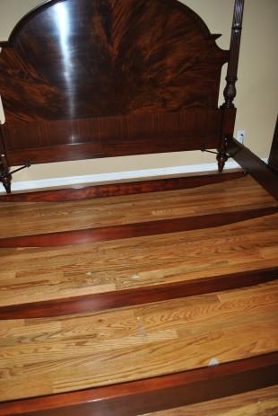 Finest King Size Flaming Mahogany Federal Style Poster Bed, Kingsize, $8000 Retail LH-4378
