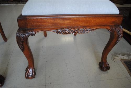 Floor Sample, 8 Leighton Hall “18th Century” Mahogany Dining Chairs, Retail $5500 , LH-1057