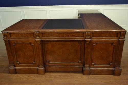 Leighton Hall Return Desk, L Shape, Mahogany Never Used! Retails $12000 LH-3075