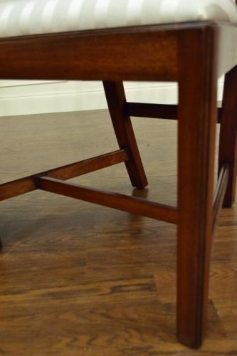 Floor Sample, Set of 8 Leighton Hall Chippendale Style “Charles” Mahogany Fine Dining Chairs, LH-1075