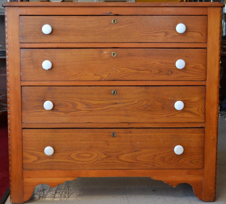 Antique Handmade Pennsylvania Chest of Drawers Circa 1850