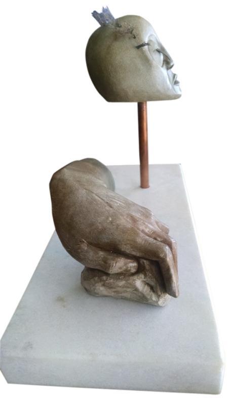 Captivating Dene Indian Saskatchewan Sculpture Artist Wayne Nataway