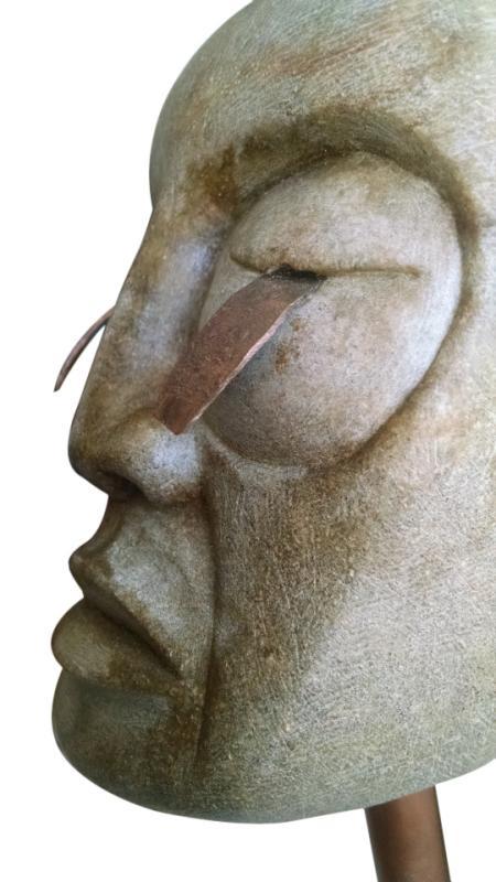 Captivating Dene Indian Saskatchewan Sculpture Artist Wayne Nataway