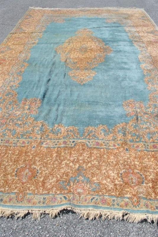 Intensely Beautiful Hand Knotted Kirman Palace Persian Rug 11 ft x 19 ft
