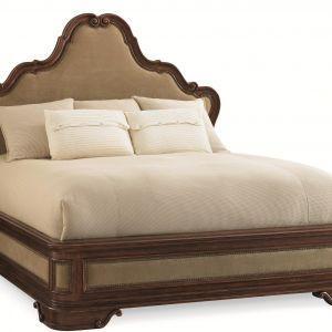 New, Showroom Sample Schnadig King Upholstered Bed, Majorca Eastern Collection, 75″H, PA4998