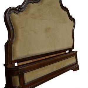 New, Showroom Sample Schnadig King Upholstered Bed, Majorca Eastern Collection, 75″H, PA4998