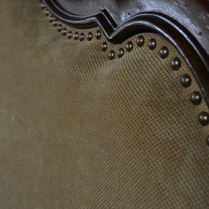 New, Showroom Sample Schnadig King Upholstered Bed, Majorca Eastern Collection, 75″H, PA4998