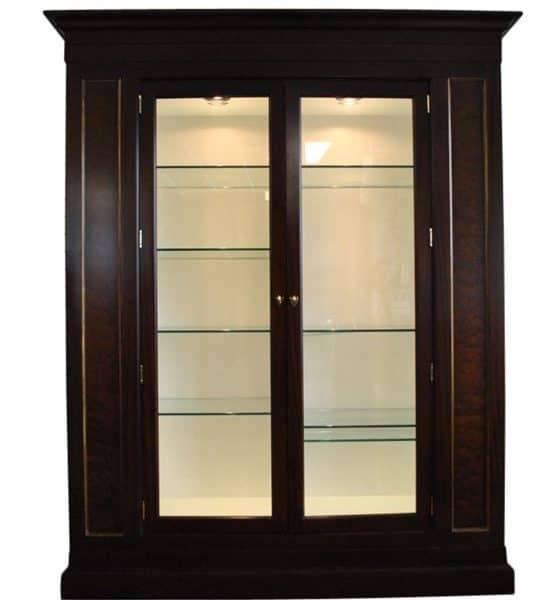 Showroom Sample Councill Langdon China Cabinet, Brownstone Collection, 82″H, PA4243
