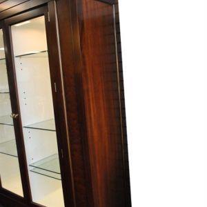 Showroom Sample Councill Langdon China Cabinet, Brownstone Collection, 82″H, PA4243
