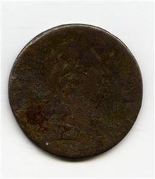 1788 US Connecticut Mailed Bust R Miller 4.1-k R-5 VG