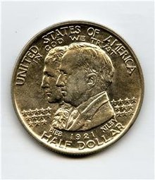 USA Half Dollar 1/2$ Silber 1921 Alabama STEMPELGLANZ