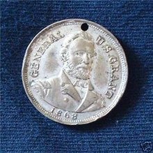 1868 US General U S Grant Presidential Campaign Token