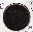 1795 US Half Cent C-6.A Struck over cutdown 95 Talbot G