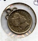 1906-P US Barber Dime Gem BU looped lite multihued tone