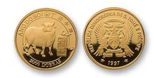 StThomas & Prince 2000D 1997 Gold Jahr Ox Probe/Essai PP
