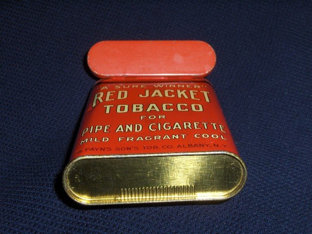 Rare Red Jacket Tobacco Tin
