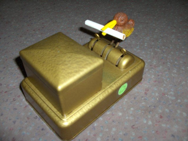 Vintage Metal Cigarette Display Box With Bird.