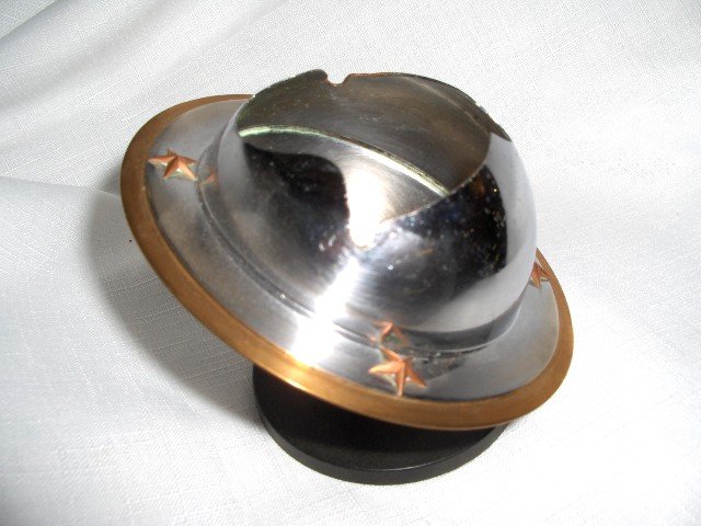 Art Deco Saturn- Chrome , Brass & Bakelite