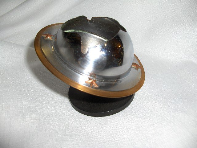Art Deco Saturn- Chrome , Brass & Bakelite