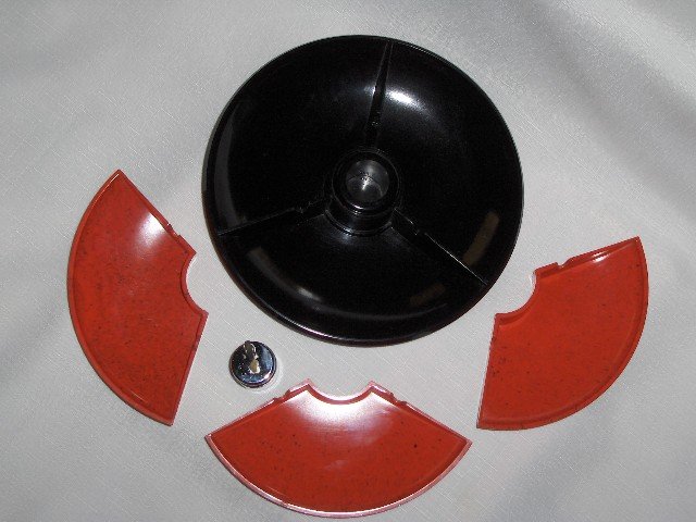 Art Deco Two Tone Ashtray/Lighter Combo
