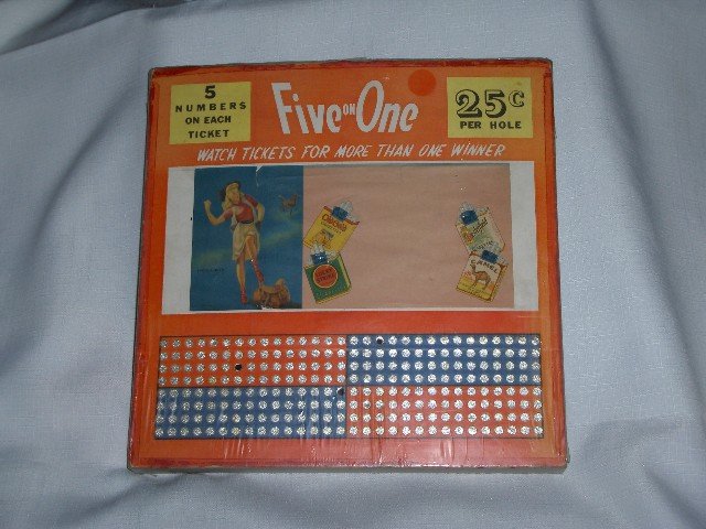 25 Cent Cigarette Punch Board