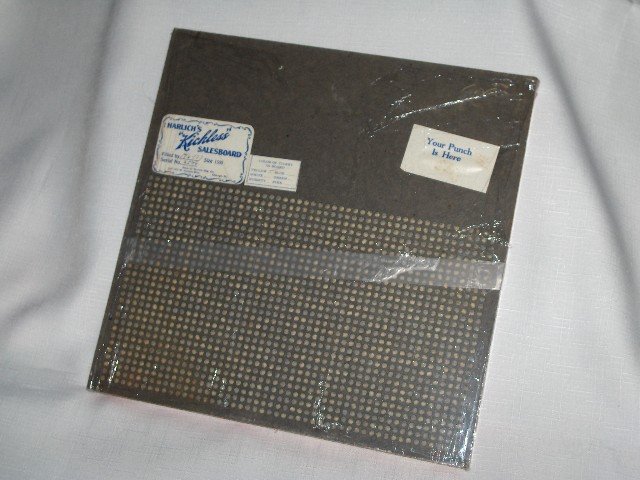 1938 LUCKY DOGS 5 Cent Punch Board