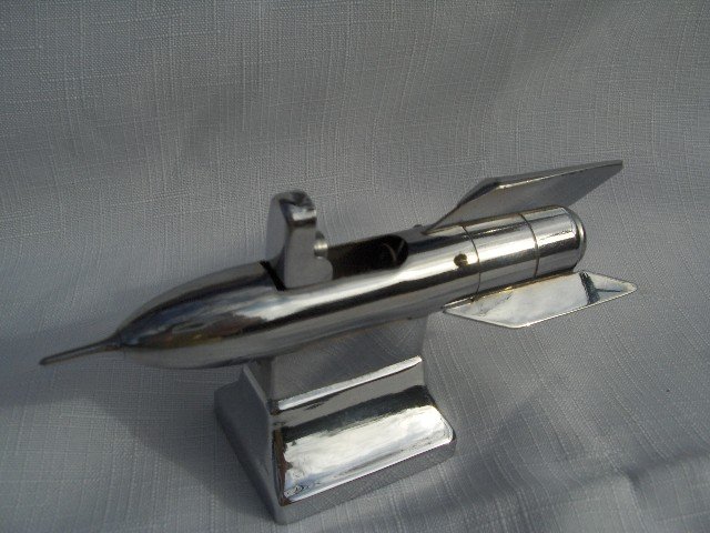 Art Deco Rocket Ship Table Lighter