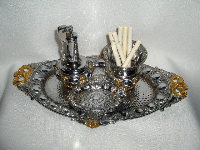 7pc. Chrome/Gold Smoke Set
