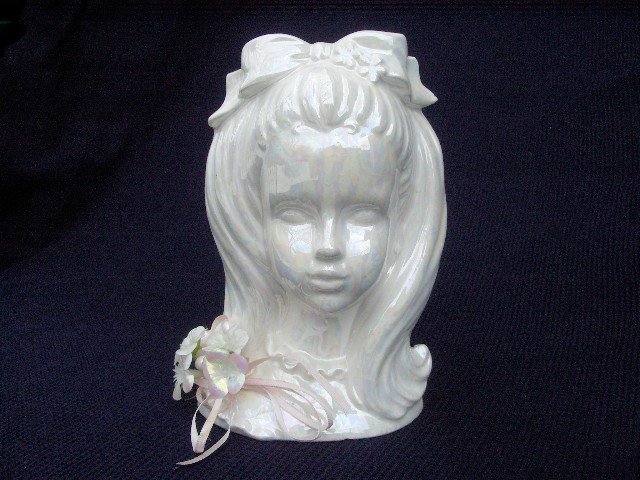 ENESCO LADY HEAD VASE