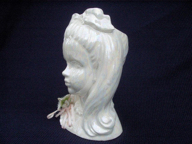 ENESCO LADY HEAD VASE