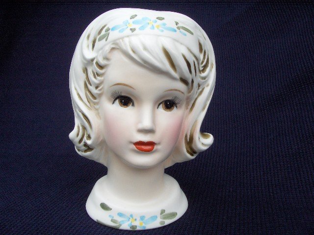 LEFTON LADY HEAD VASE