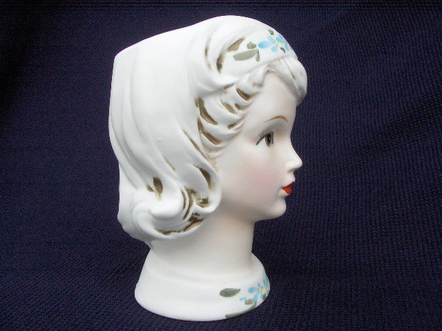 LEFTON LADY HEAD VASE