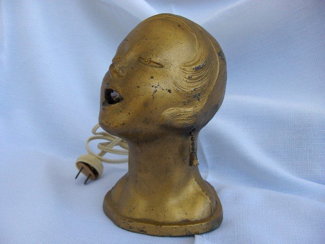 Deco Woman's Head, Hot Lips Cigar/Cigarette