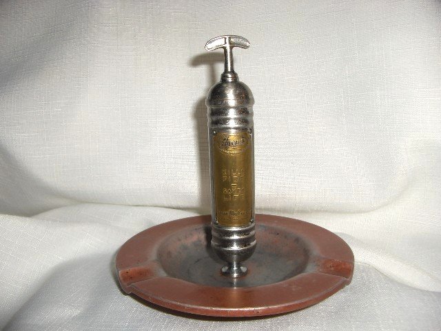 PYRENE FIRE EXTINGUISHER FIGURAL ASHTRAY