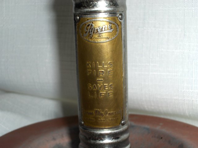 PYRENE FIRE EXTINGUISHER FIGURAL ASHTRAY