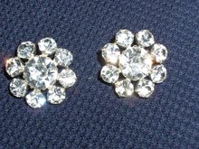 Pair of Rhinestone Buttons