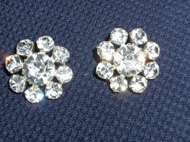 Pair of Rhinestone Buttons