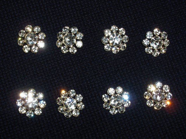 Pair of Rhinestone Buttons