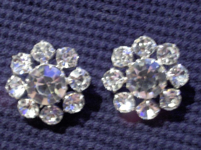 Pair of Rhinestone Buttons