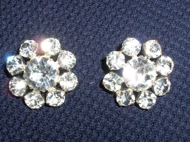 Pair of Rhinestone Buttons