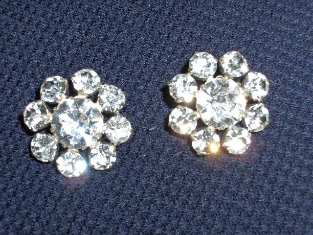 Pair of Rhinestone Buttons