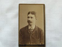 CDV Portrait of a Young Man with a Mustache