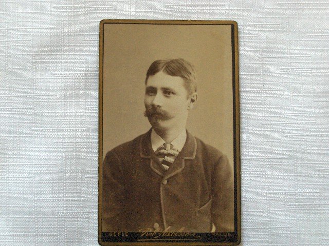 CDV Portrait of a Young Man with a Mustache