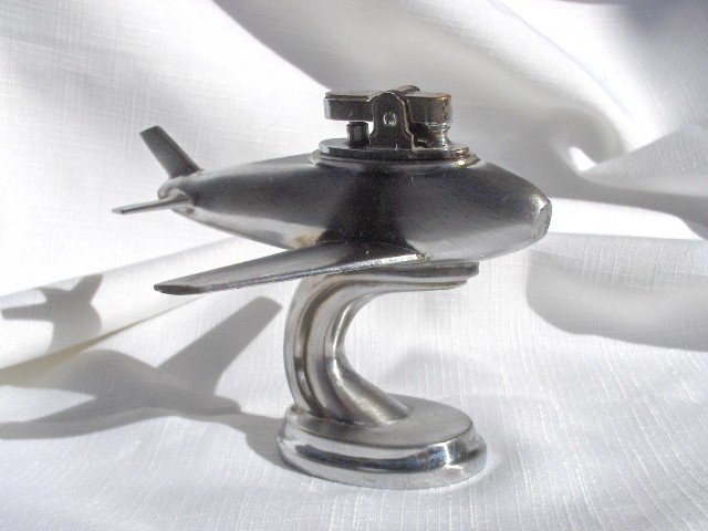 Vintage Jet Airplane Table Lighter