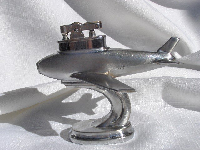 Vintage Jet Airplane Table Lighter