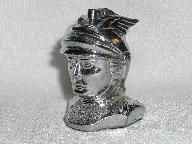 Winged Helmet Figural Table Lighter