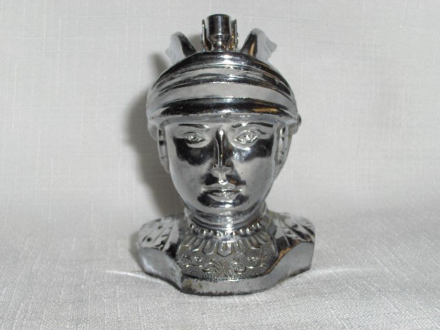 Winged Helmet Figural Table Lighter