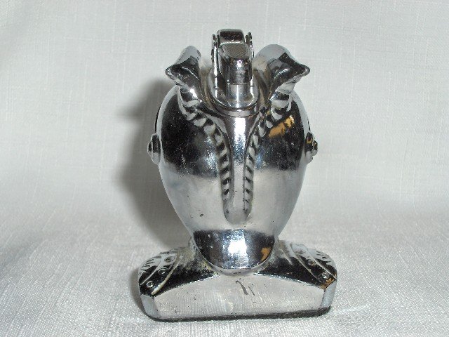 Winged Helmet Figural Table Lighter