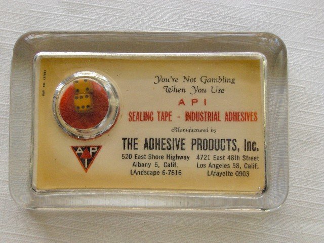 Advertising Glass Paperweight